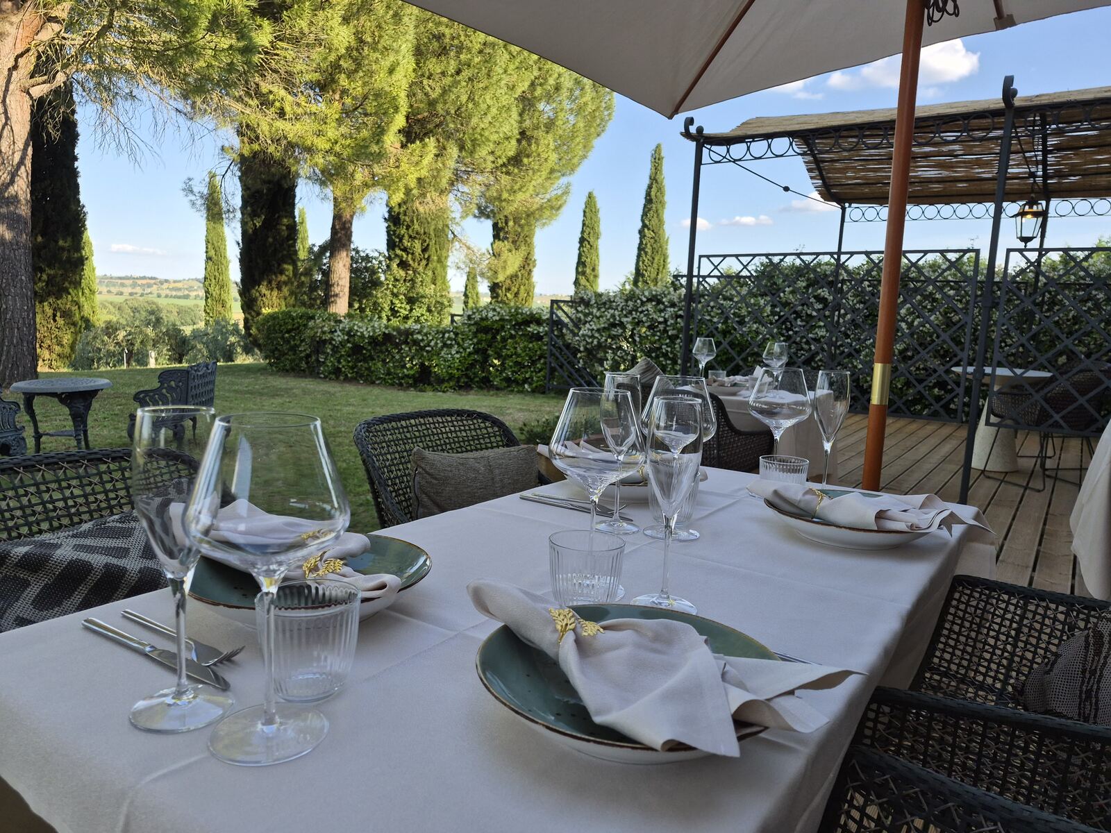 Diner op het terras